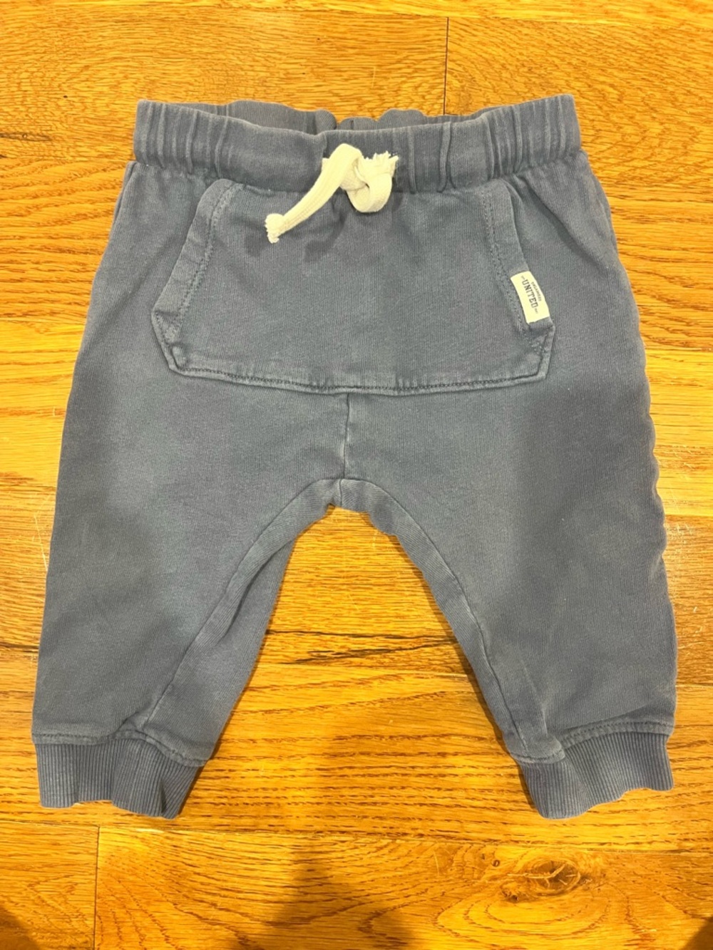 H & M - Baby/Toddler Blue Drawstring Jogger Pants